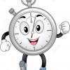 26802973 mascot illustration dot d un chronom tre en marche banque d images 1
